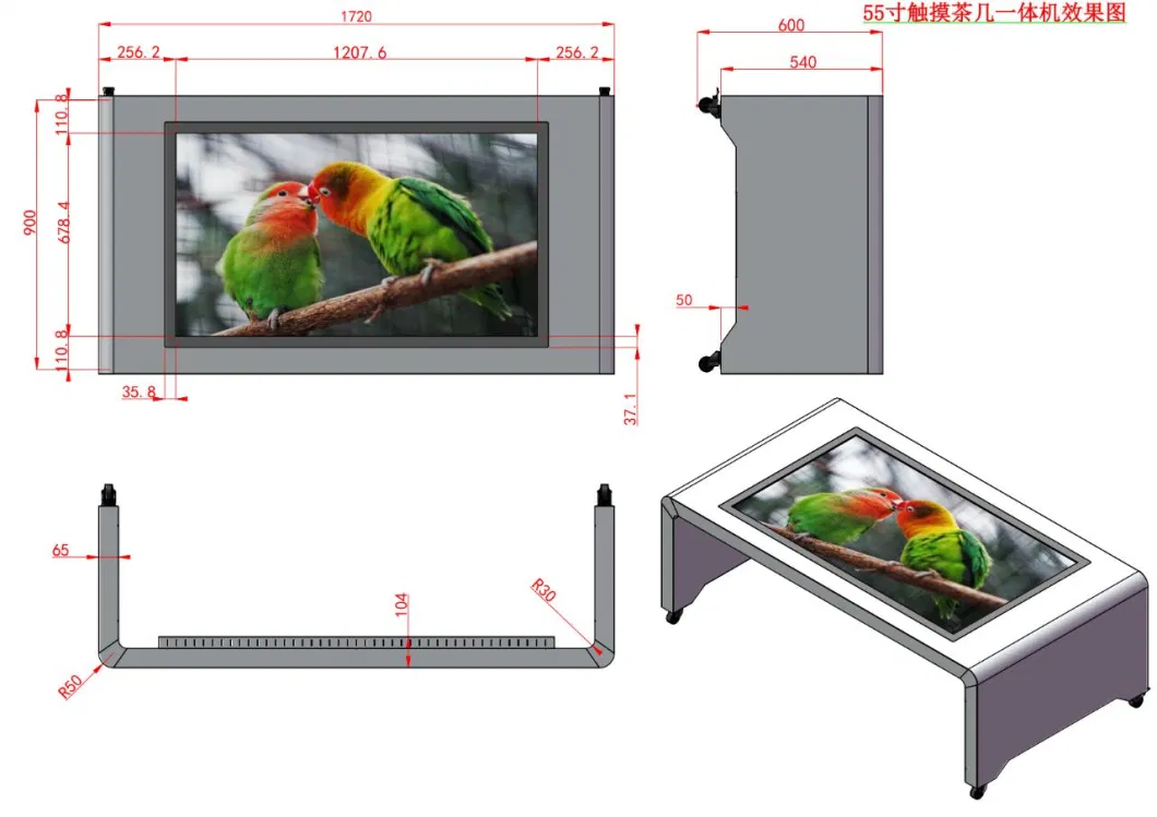 Wholesale Price 32/43/49/55&prime;&prime; Interactive Touch Screen Smart Table for Children Kids