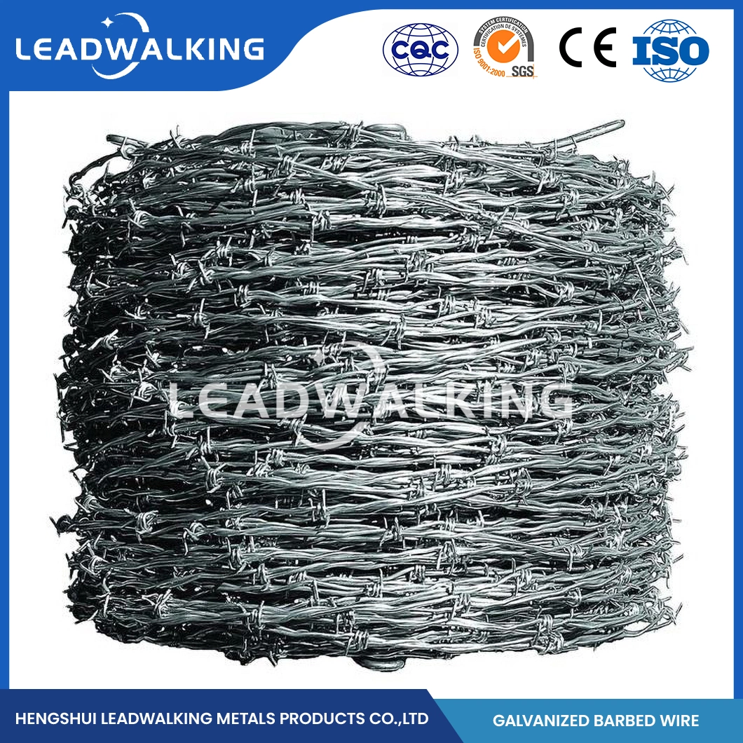 Custome Size 250m/500m Wire Diameter 2-2.5mm Steel Iron Twisted Galvanized Barbed Wire