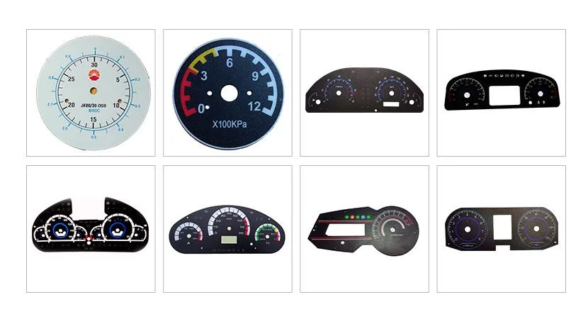 Auto Dashboard PC Panel Pasted with Frosted Self Adhesive Screen Printed Dashboard Electric Vehicle Instrument Dial for Car, Vehicle, Motor