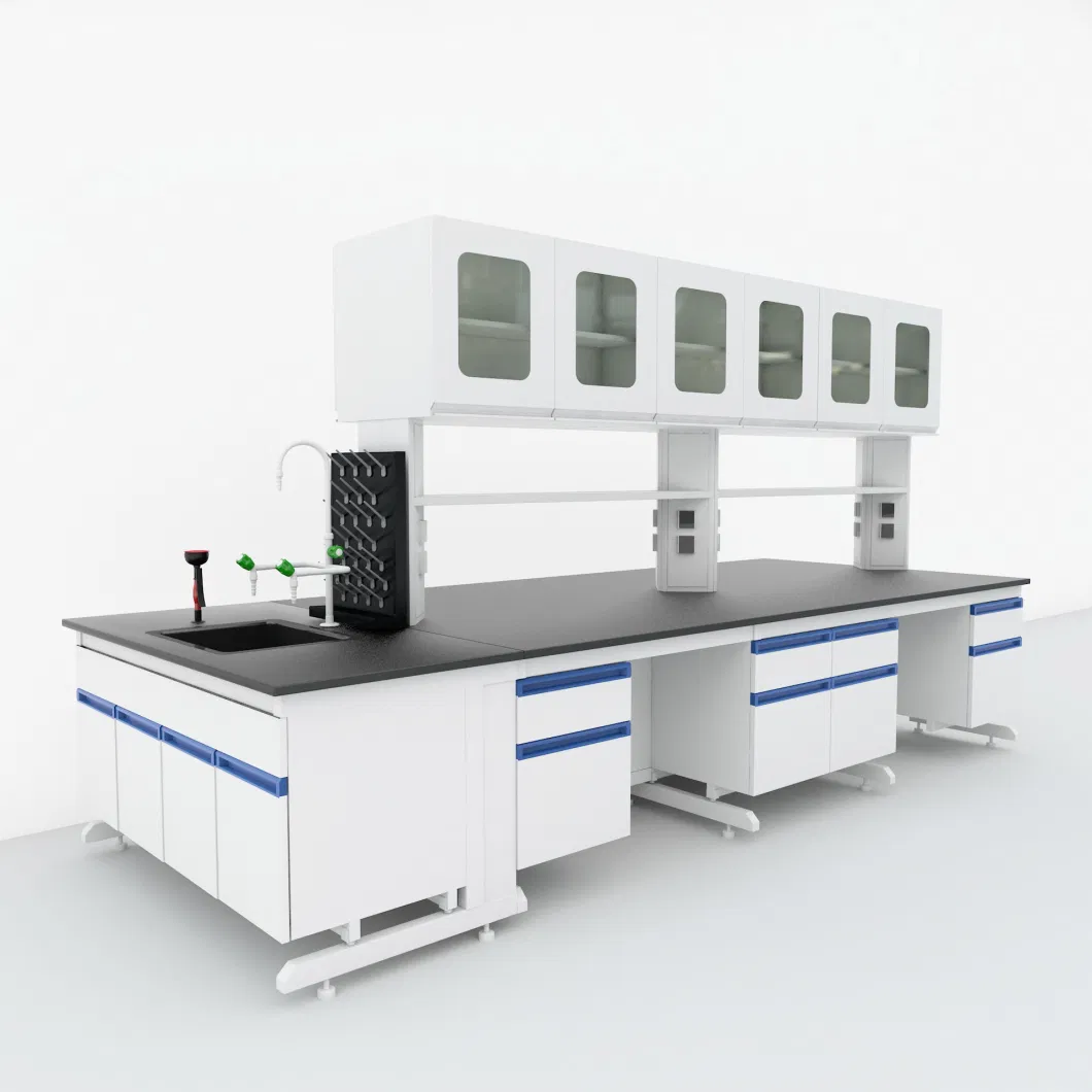 Chemical Resistance Epoxy Reisn Countertop Steel Casework Laboratory Cabinet for Lab