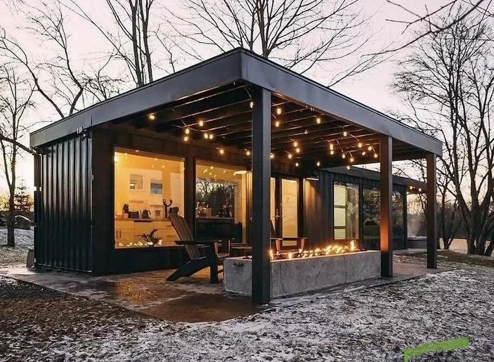 American Style Easy Install Eco-Friendly Foldable Container House Shipping Container Frame Steel Structure Mobile Home Integrated House for Office Warehouse