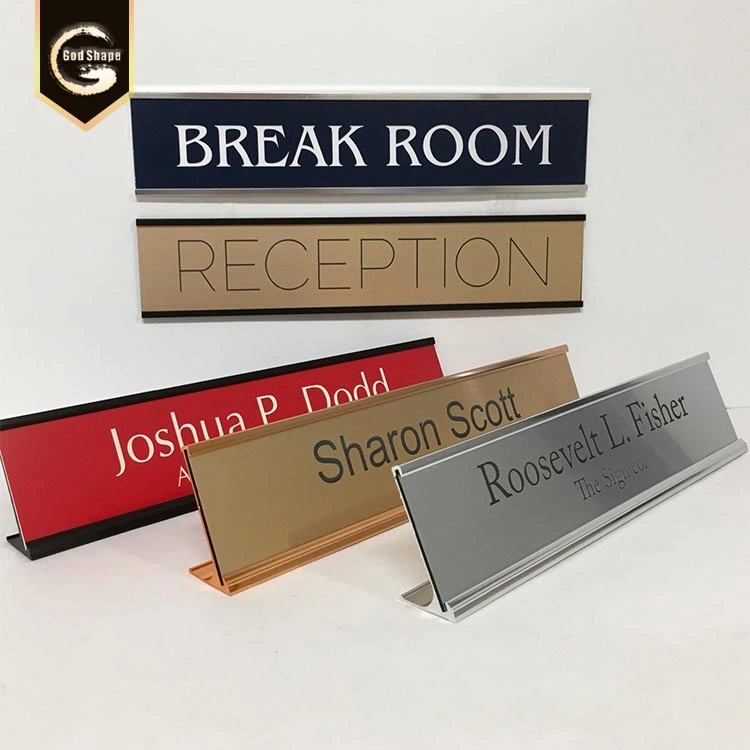 Manufacturer Signage Holder Desk Sign Nameplate Office Sign