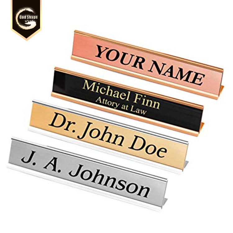 Manufacturer Signage Holder Desk Sign Nameplate Office Sign