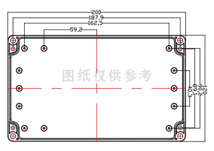 ABS Waterproof Electrical Junction Box IP65 Waterproof Switch Enclosure with Ear