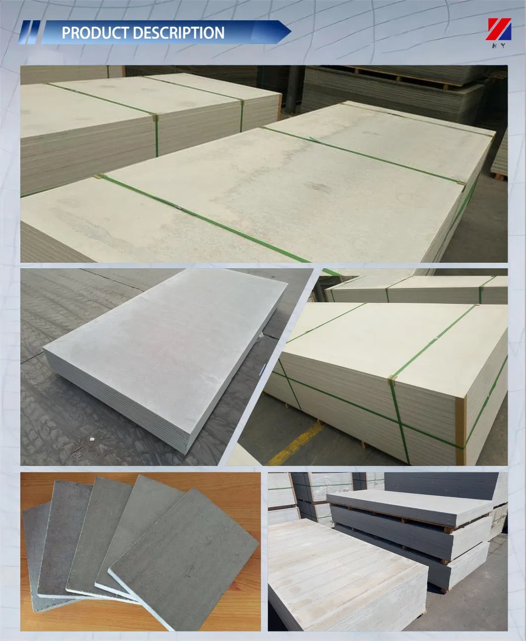 100% Asbestos-Free Fiber Cement Board for Metallurgical and Electric Furnace Insulation Panels