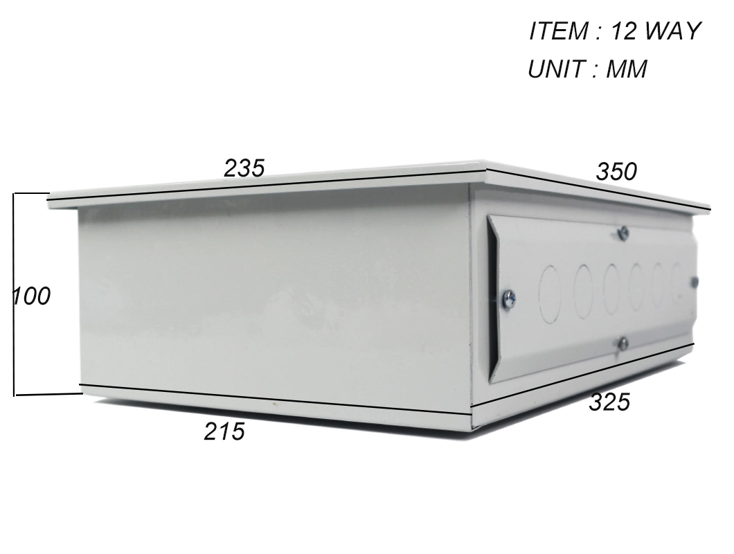 IP54/IP65 12 Way Outdoor Waterproof Electrical MCB Distribution Panel Box