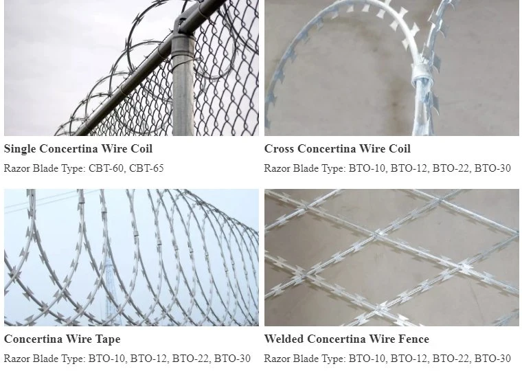 Hot Dipped Galvanized Crossed Razor Wire for Security Wire Border Fencing