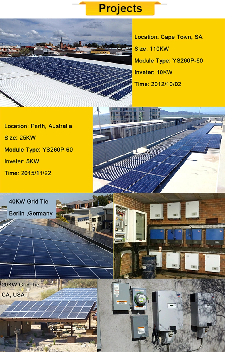 330wp Sun Monocrystalline Solar Panel Electric Motors