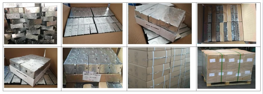 OEM BS Standard Galvanized Steel Box Gi Metal Back Box Electrical Metal Junction Box