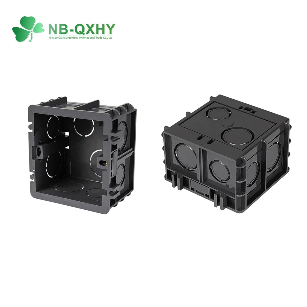 Custom Electrical Plastic Black Wall Switch Box with Different Type