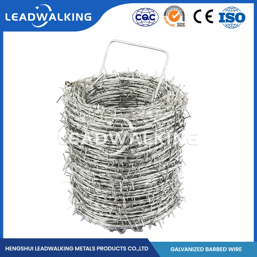 Custome Size 250m/500m Wire Diameter 2-2.5mm Steel Iron Twisted Galvanized Barbed Wire