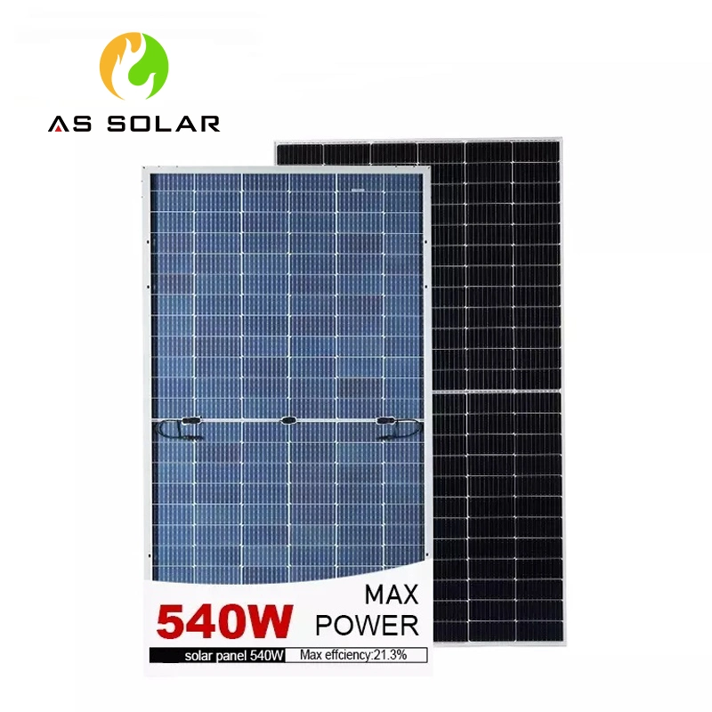 Solar Panel 550 540 Watt Mono Half a Great Cell Solar Panel Roofing Sheets Green Electric Solar Power System