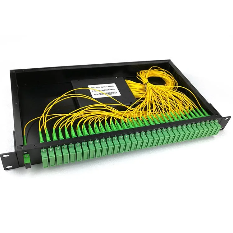 1X32 Sc/APC 19 Inch Rack Mount Fiber Optic PLC Splitter Patch Panel