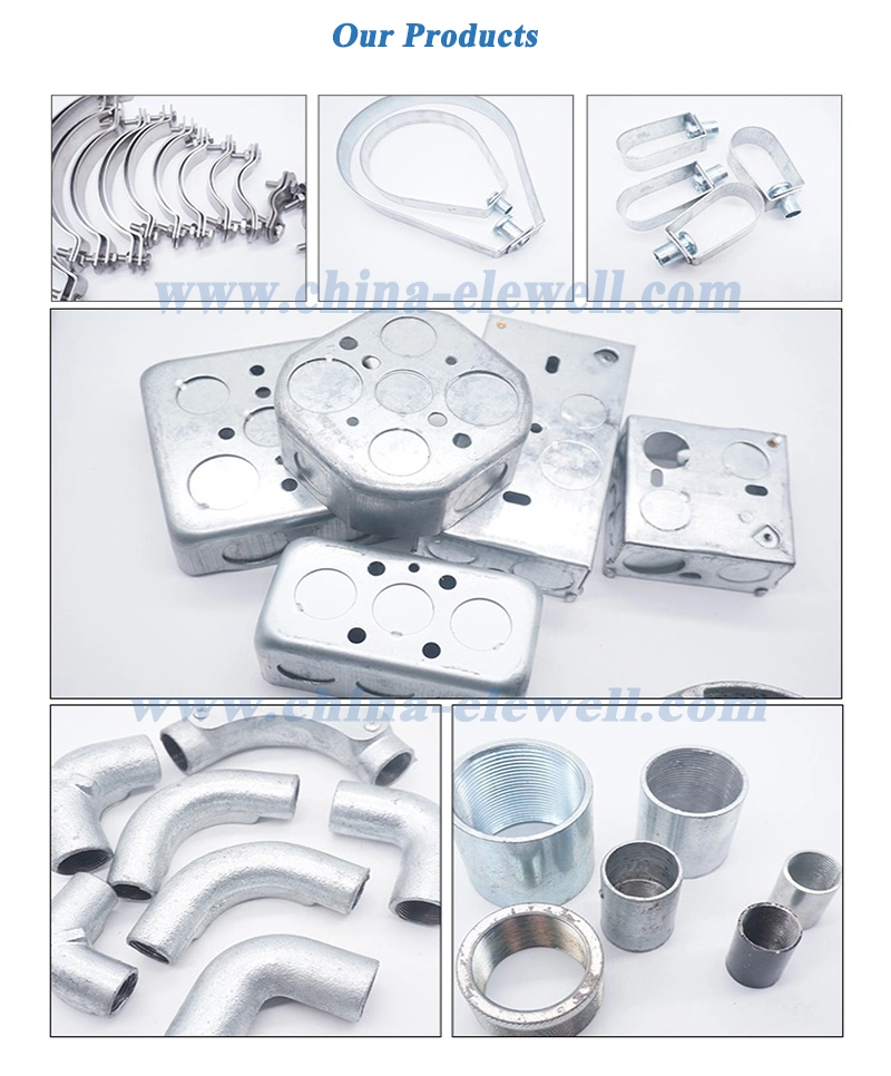 Galvanized Steel Square Electrical Metal Receptacle Box Switch Box Electrical Junction Box