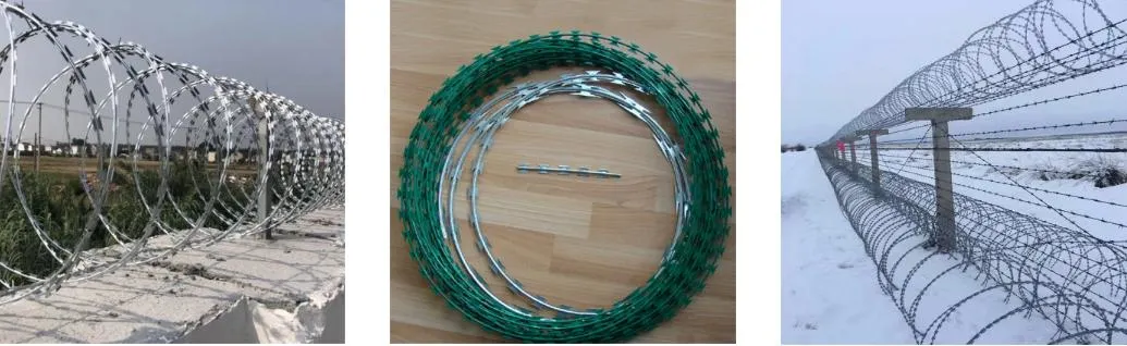 Hot Dipped Galvanized Crossed Razor Wire for Security Wire Border Fencing