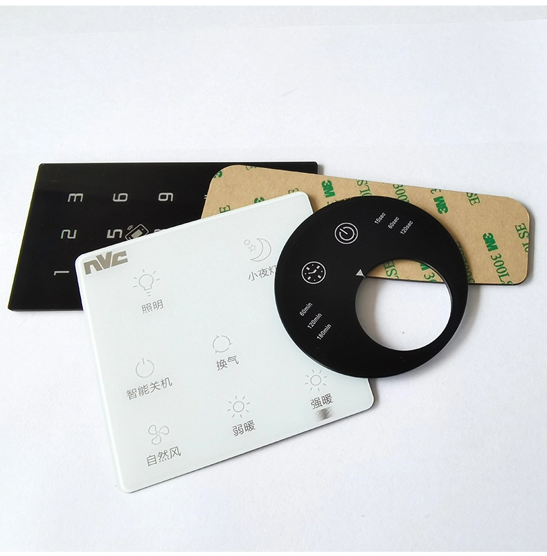 Custom Silkscreen Printed Electronic Tape Adhesive Waterproof Performance Membrane Keyboard Keypad Switch Panel with Big Window