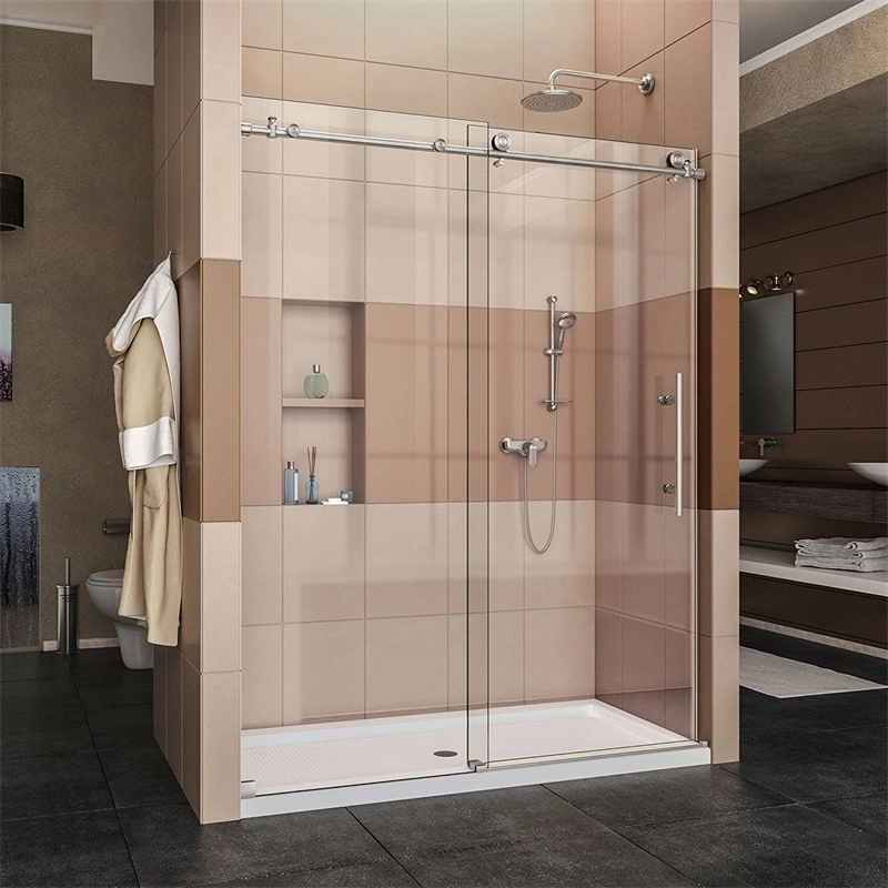 Aquacubic European Style Glass Bathroom Steam Bath Shower Cabin with Control Panel