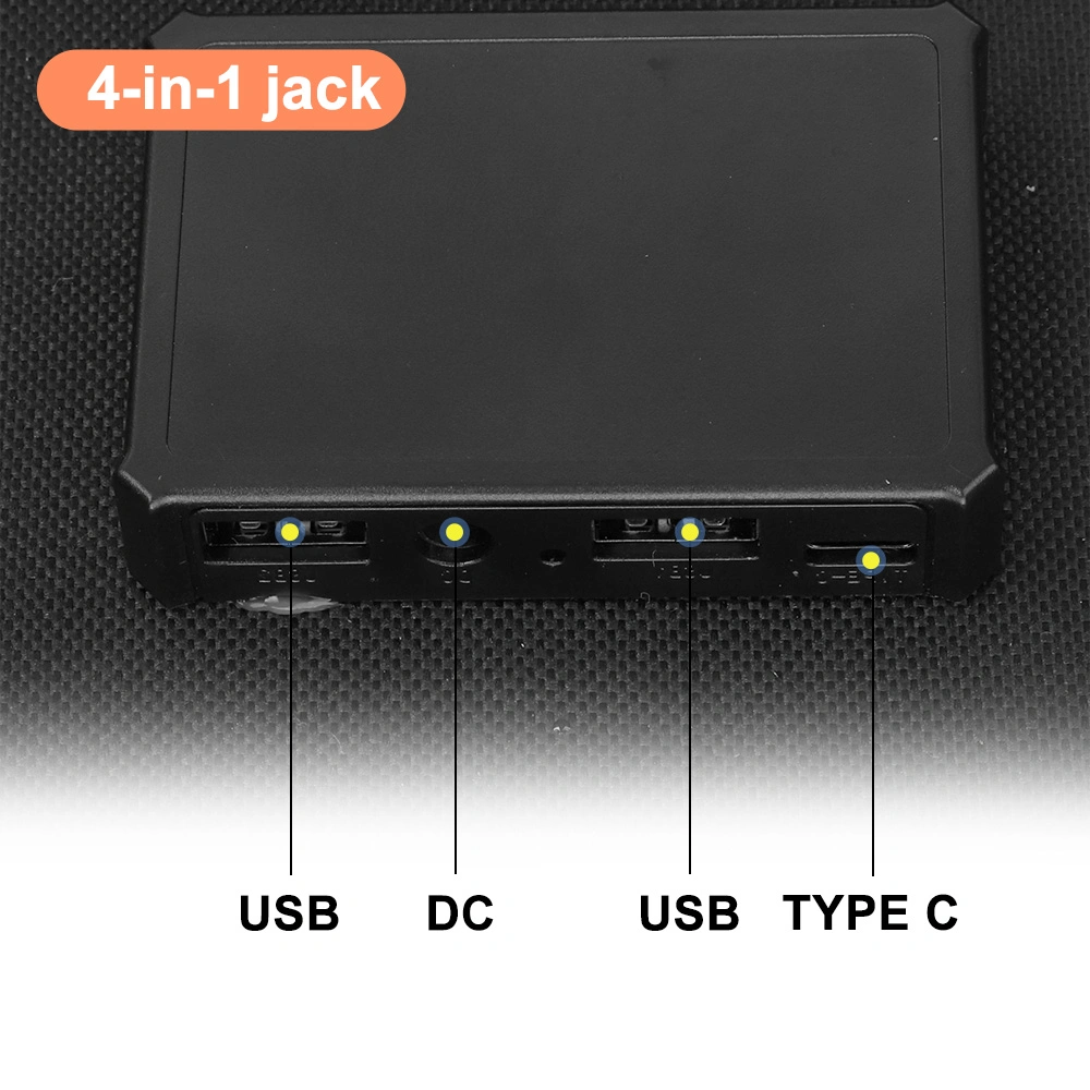 280W 18V Mc-4 USB Output Solar Panel for RV Camping
