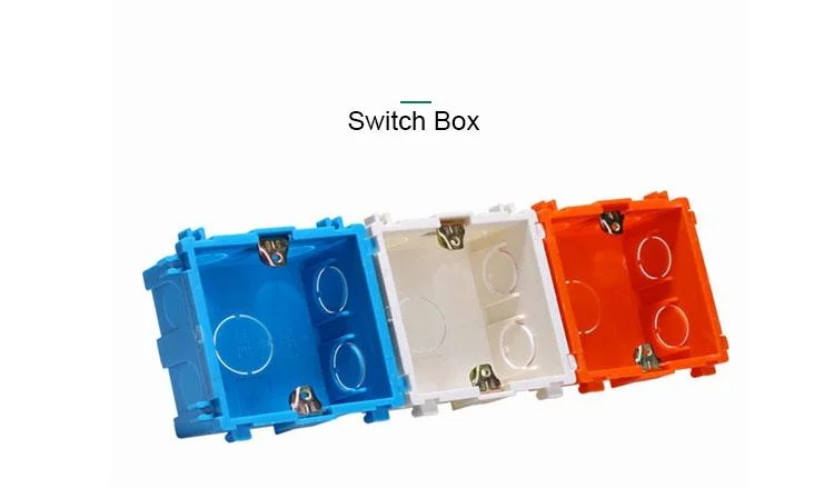 Plastic Conduit Fitting Connector PVC Electrical Single Gang Switch Box