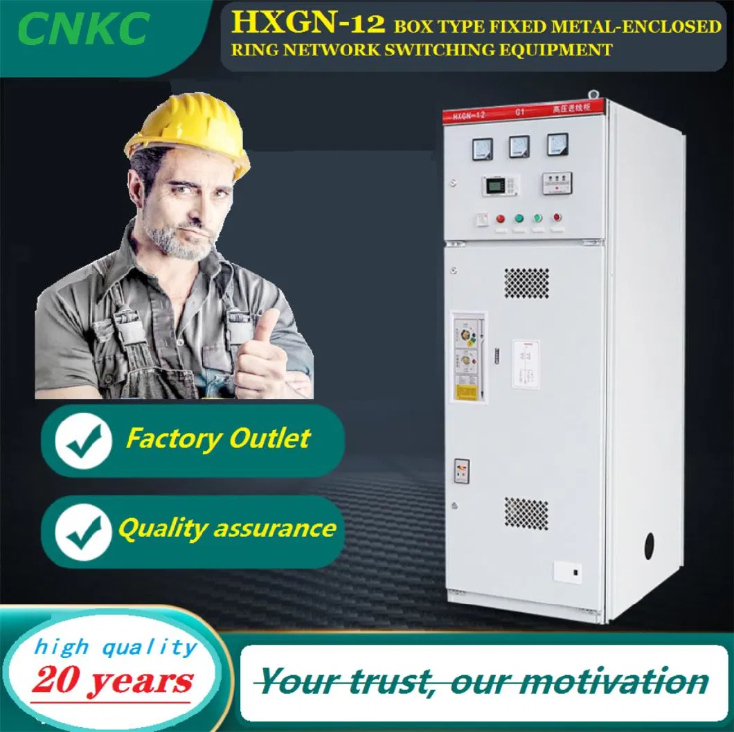 Hxgn 12kv 630A Box-Type Fixed Ring Network Switchgear Power Distribution Cabinet