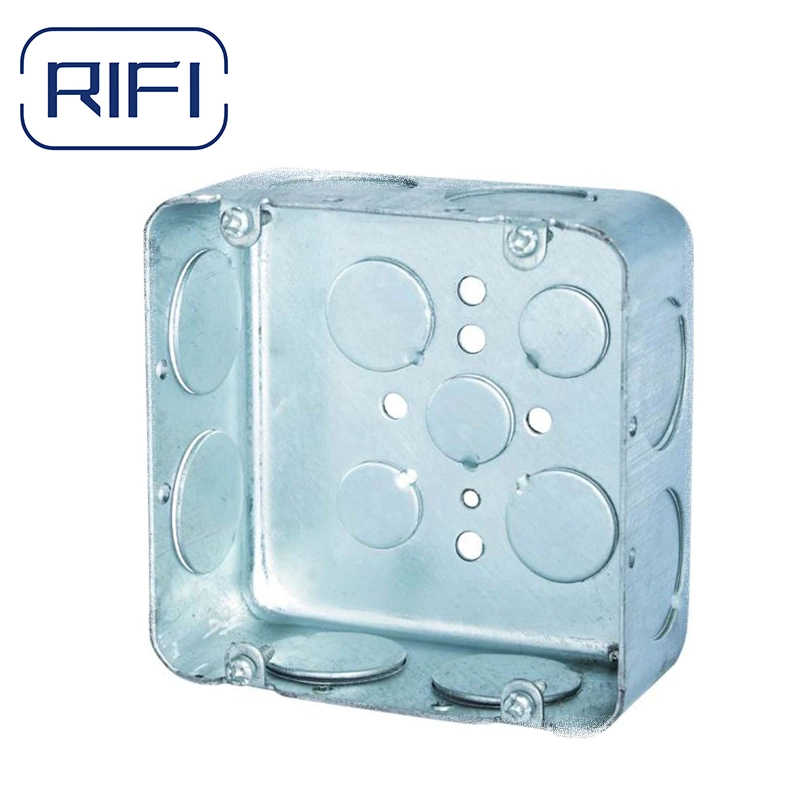 Galvanized Steel Square Electrical Metal Receptacle Box Switch Box Electrical Junction Box