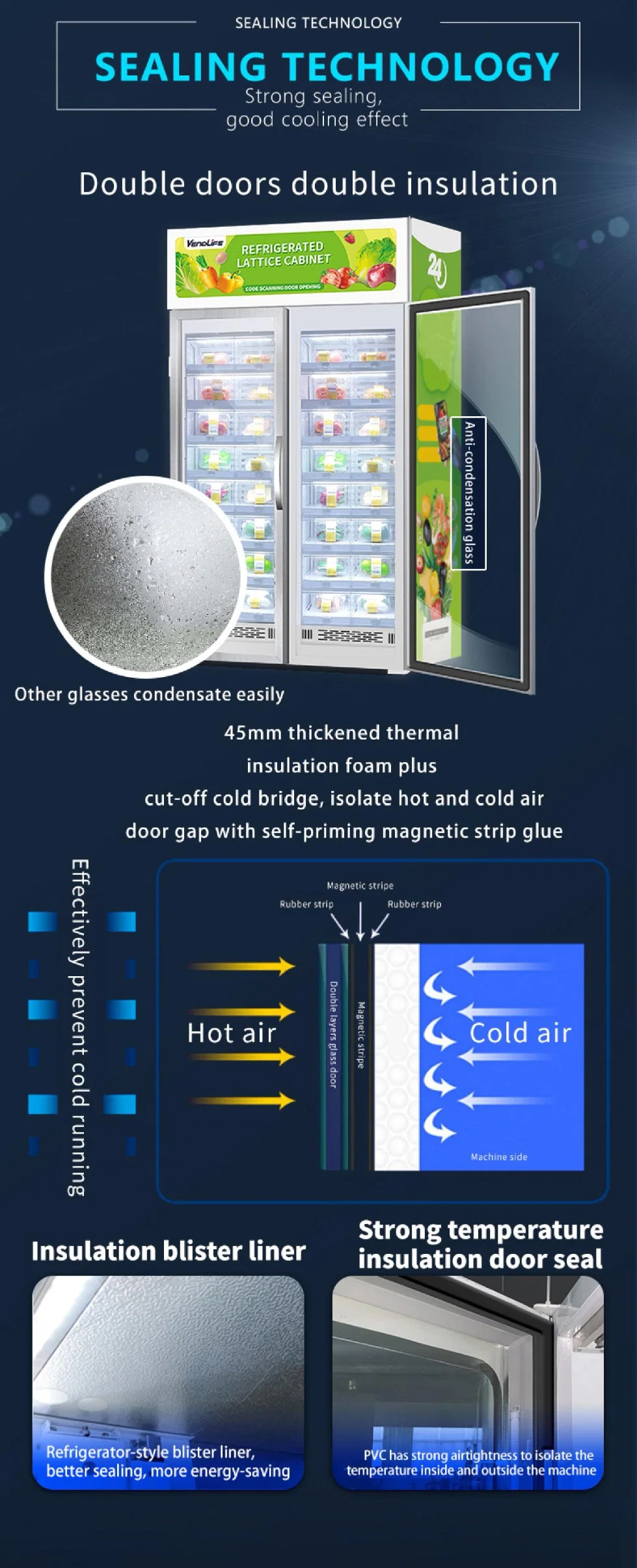 Vendlife Electric Lock Cabinet for Flower and Freshe Food