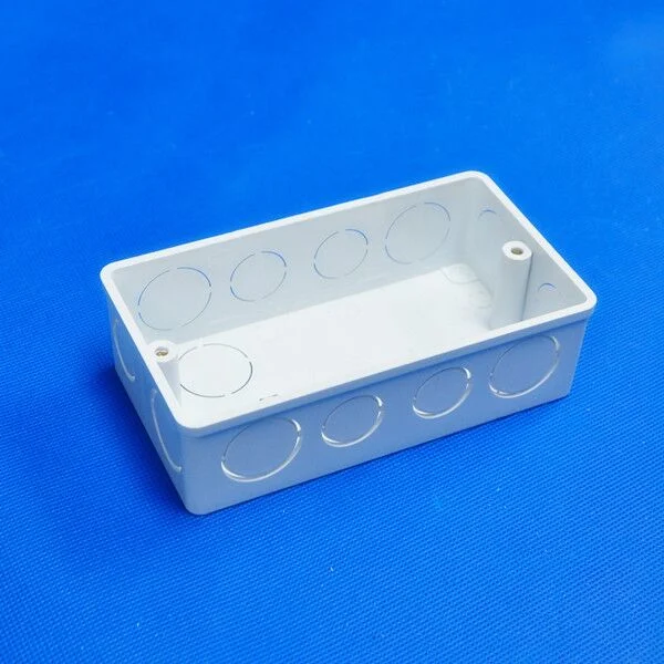 PVC Electrical Plastic Wall Socket Lightbar Light Back Outdoor Switch Box