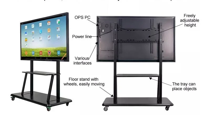 Yczx Smart Board for Teaching 75 Inches Digital Flat Panel College Classroom electronic Smart Interactive Board