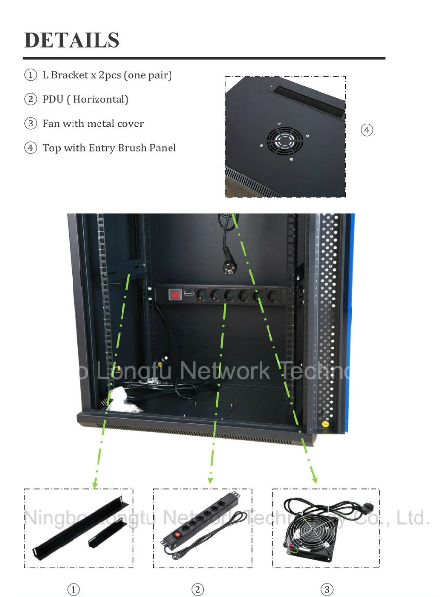 Single Section Wall Cabinet with Power Distribution Unit