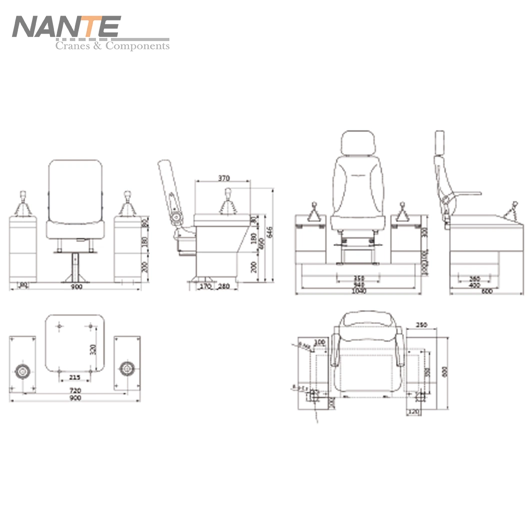 High Quality Crane Control Cabin with Joystick for Crane Operating