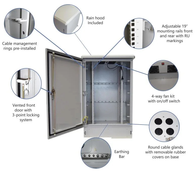 Waterproof Power Distribution Great Quality Factory Price High Advanced Metal Telecom Cabinet