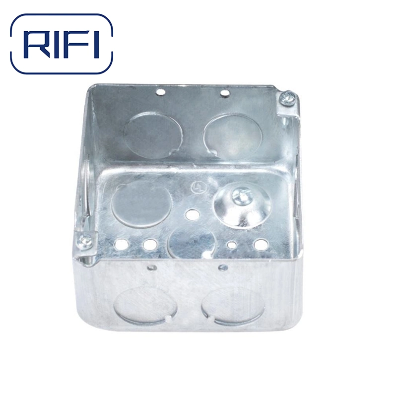 Galvanized Steel Square Electrical Metal Receptacle Box Switch Box Electrical Junction Box