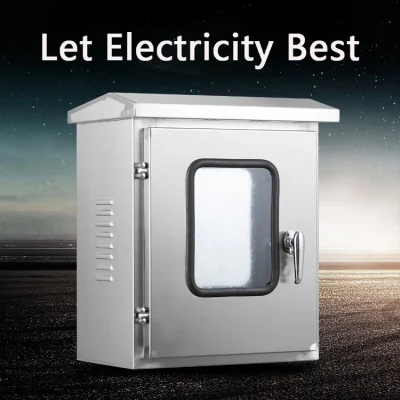 Distribuzione di scatole elettriche metalliche in acciaio inox impermeabili all&prime;esterno Scatola contatore