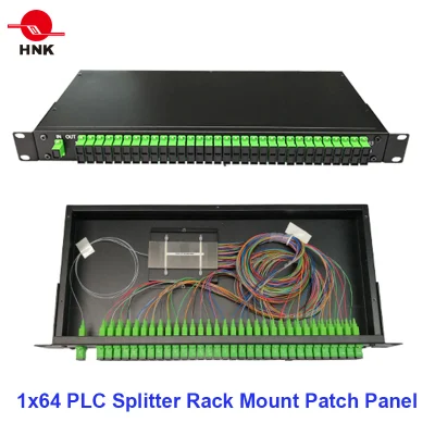 2*8 splitter PLC pannello patch in fibra ottica per montaggio su rack