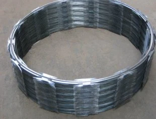 Spirale zincata a caldo Concertina Razor spottata 450mm bobina BTO-22