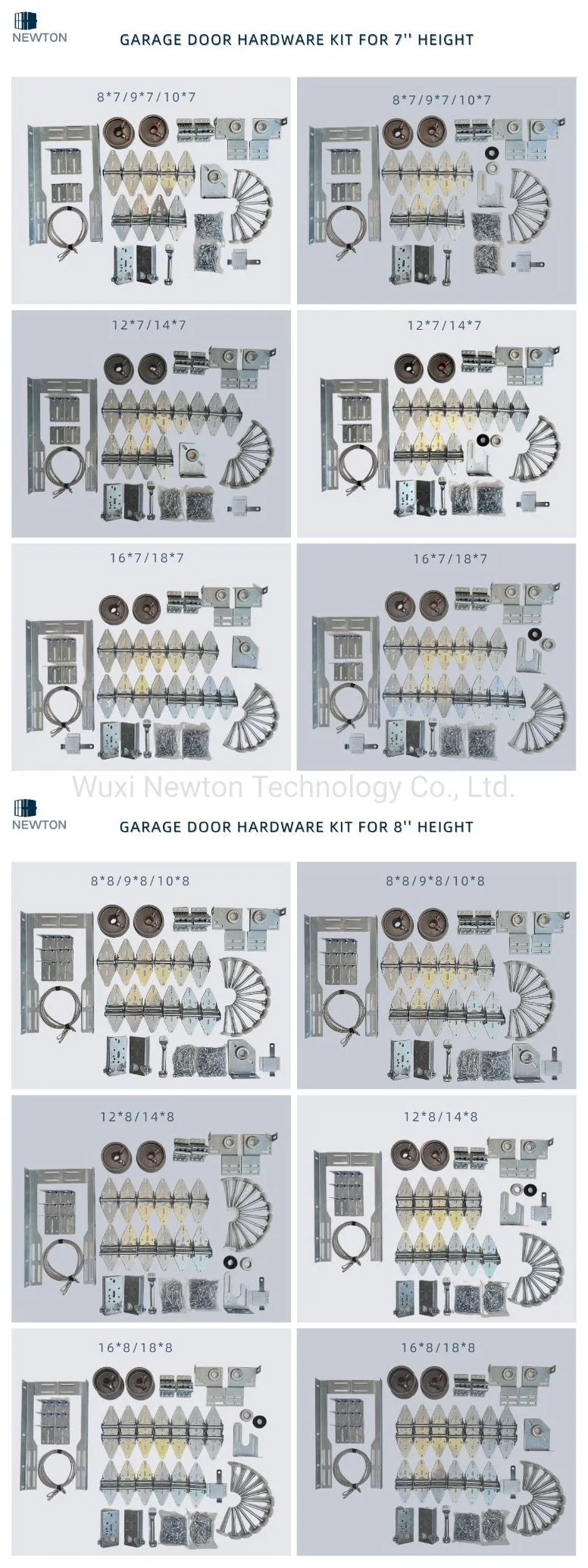 Double Wholesale Electrical PU Industrial Garage Door Panels for Sectional Doors