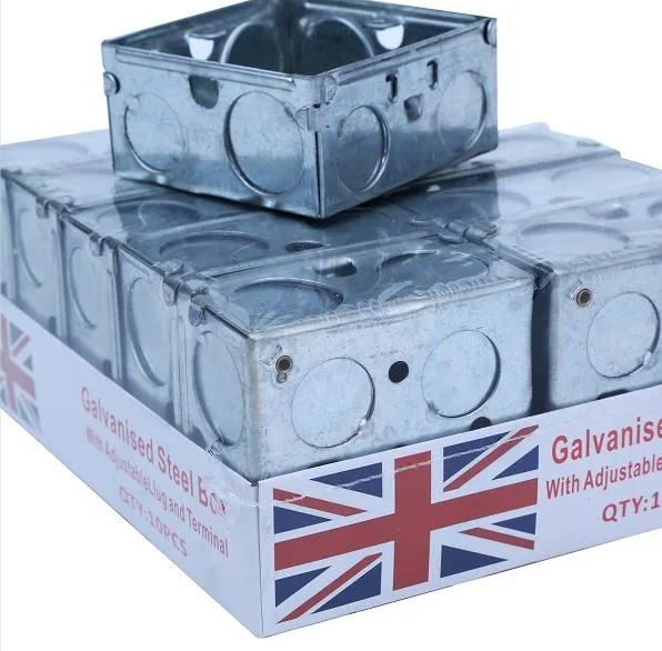 Wholesale BS Gi Galvanized Iron Box BS4662 Junction Box Metal Electrical Box