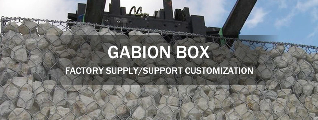 Hexagonal Gabion Basket Mesh Fence PVC Coated Gabions Box Galvanized Gabion Wall Cages Box