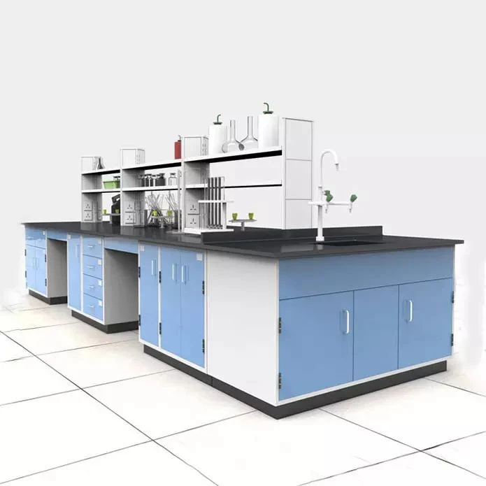 Lab Furniture Working Table Work Bench with Sink Laboratory Metal Furniture