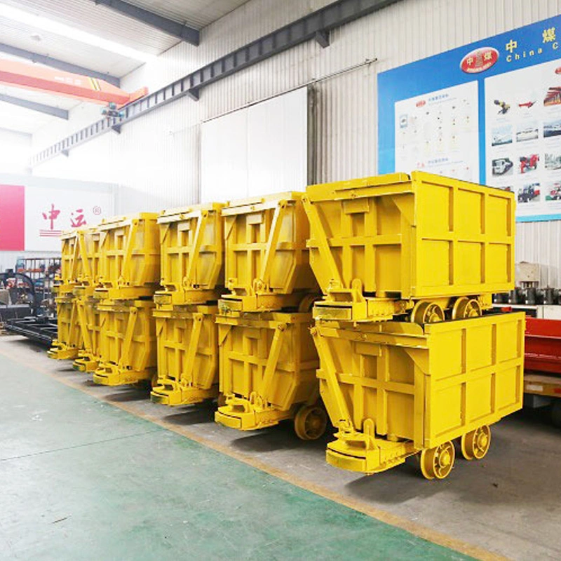Underground Electric Single Side Dumping Railway Ore Mining Car for Mine