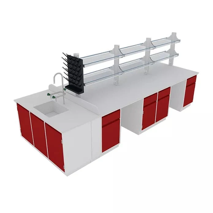 Lab Furniture Working Table Work Bench with Sink Laboratory Metal Furniture