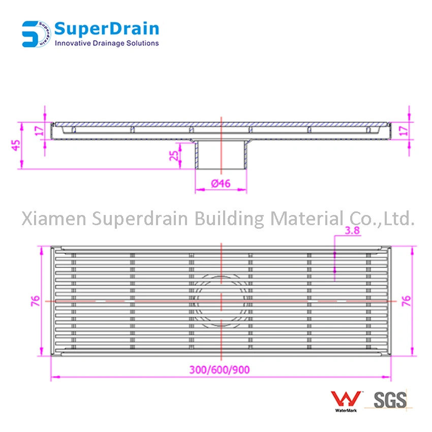 Ss Preseted Seat Bathroom Preseted Pedestal Preburied Box for Floor Strainer