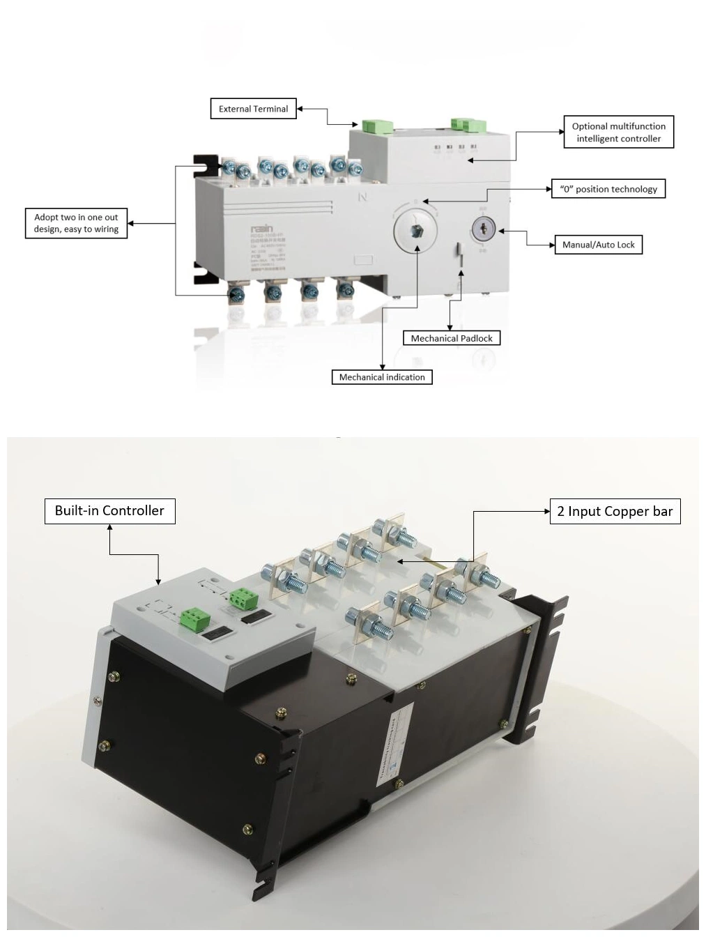 Generator Switchgear Auto Manual Switch ATS Panel for Generator