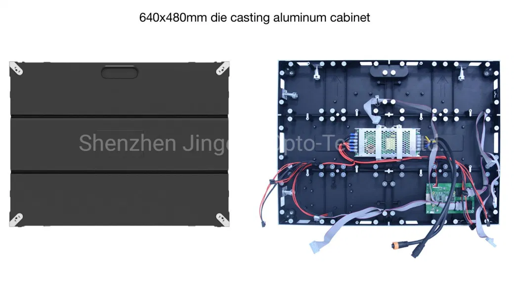 Indoor Full Color LED Video Wall P1.86/P2/P2.5/P4 640*480mm Die-Casting Al-Cabinet Front Service Empty LED Cabinet