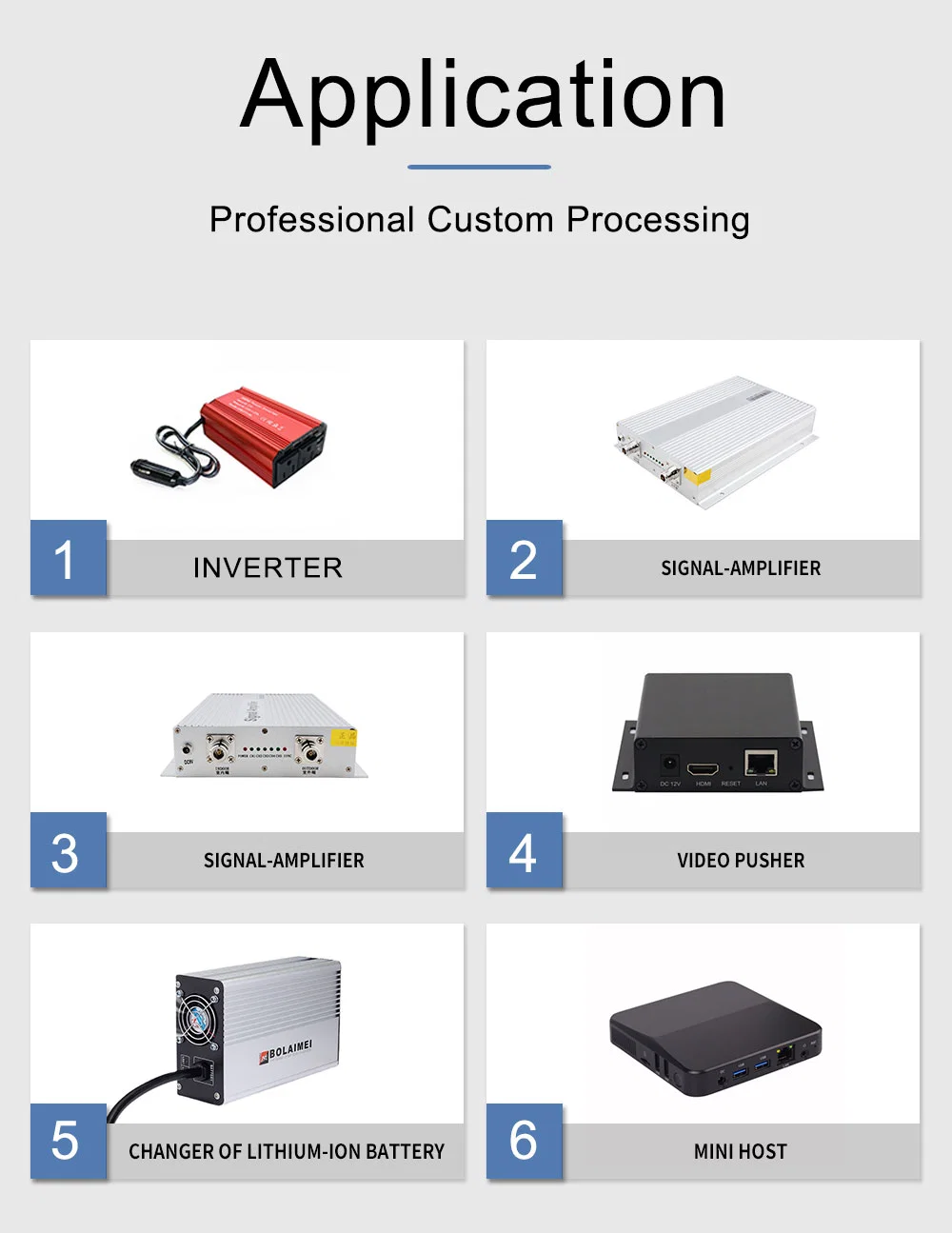 Aluminum Rackmount Enclosure Electronic Electrical Enclosure Instrument for PCB