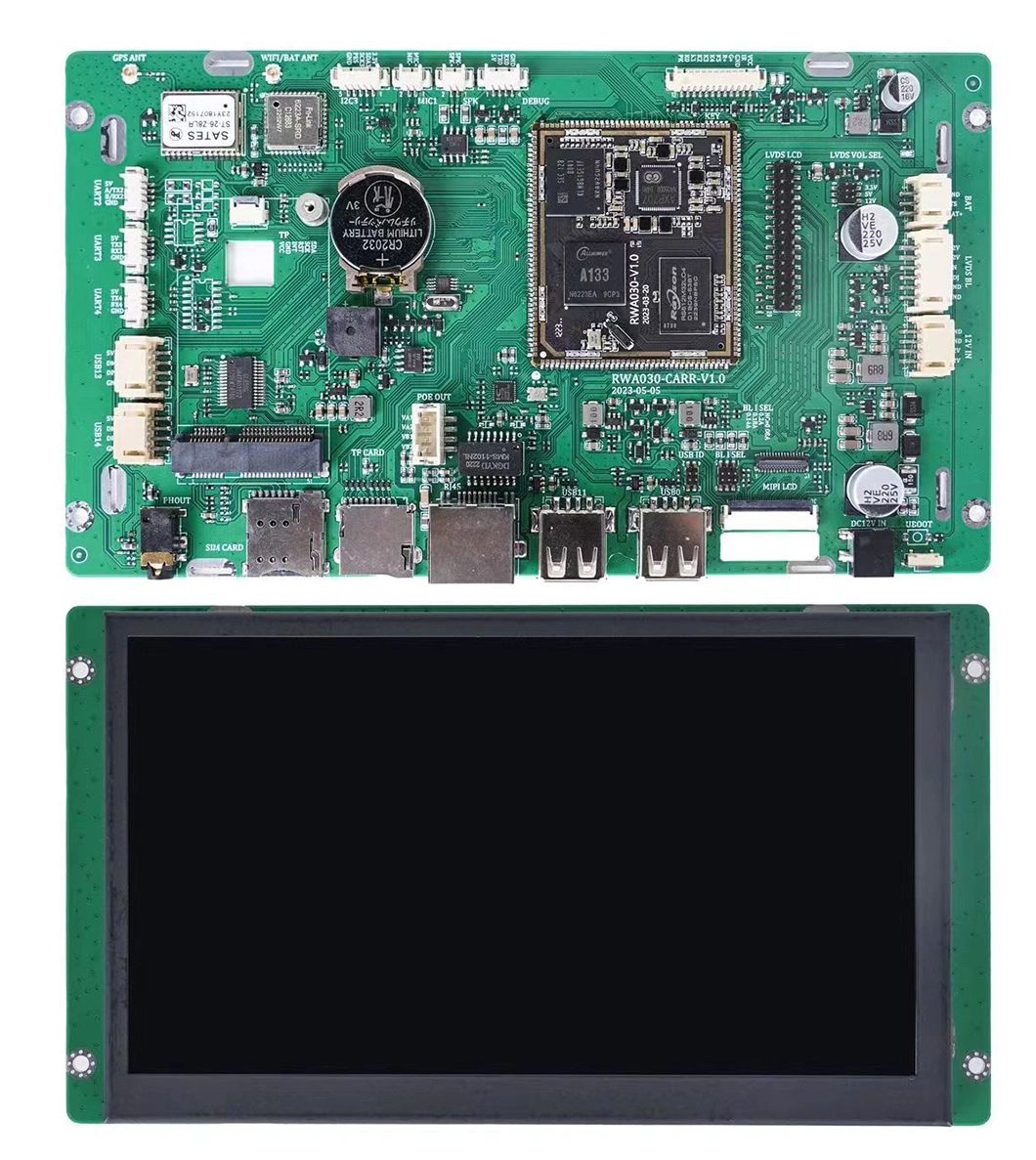 7 Inch Quad-Core Cortex-A53 Architecture Processor 1.5GHz A133 Motherboard Touch Panel for Industrial Control Equipment