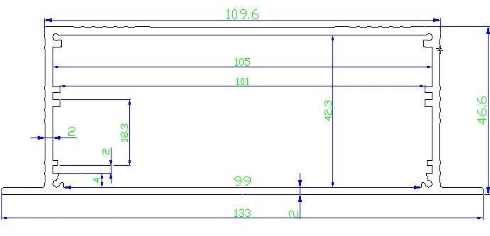 Anodized Aluminum Extrusion Housing Control Box