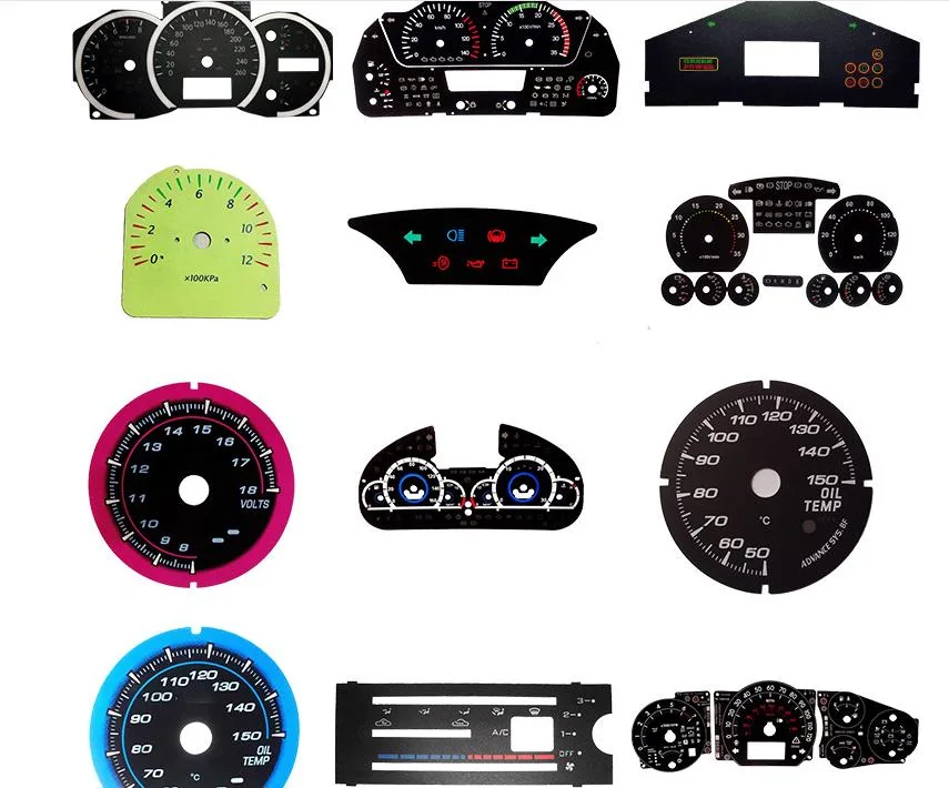 Auto Dashboard PC Panel Pasted with Frosted Self Adhesive Screen Printed Dashboard Electric Vehicle Instrument Dial for Car, Vehicle, Motor