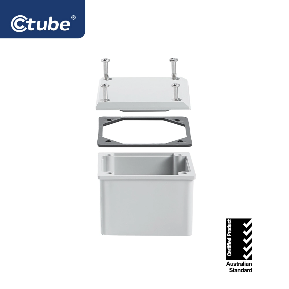 Ctube Junction Box Electrical Plastic Adaptable Box External for Wiring Cable Conduit