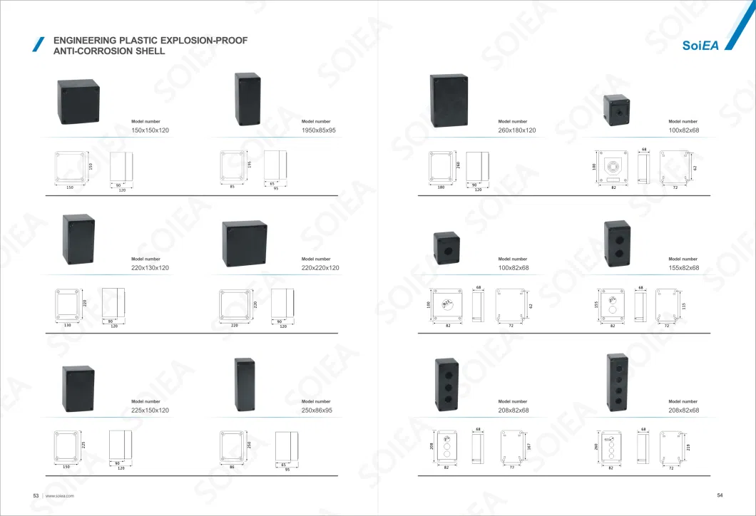 IP67 Standard Die Cast Waterproof Enclosure for Electronics Outdoor Box Electrical Junction Box